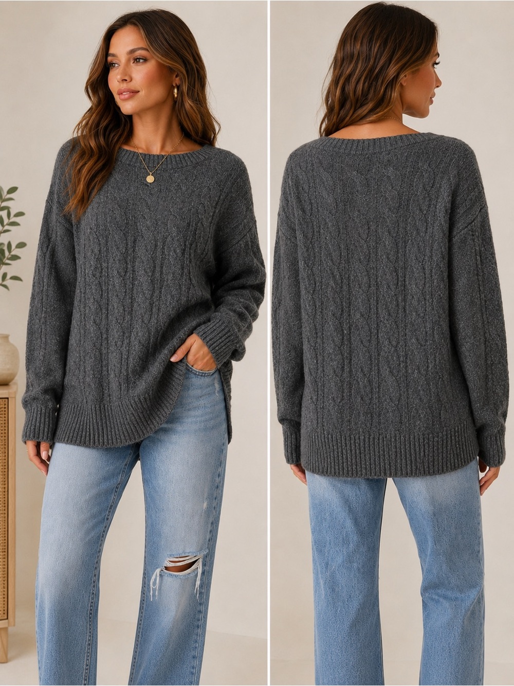 BP Charcoal Crewneck Men's Sweater